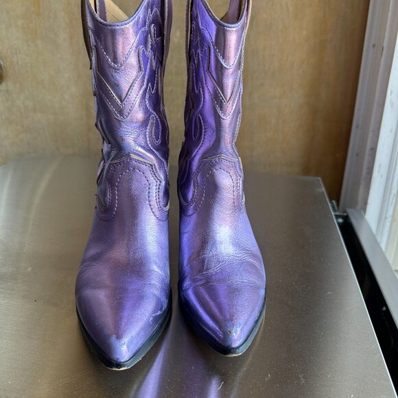 Women's Cowboy Boots -Purple - 7.5 W -  Cowboy Carter! - Picture 7 of 8